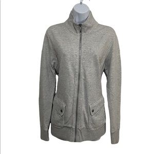 Tommy Hilfiger zip up gray sweatshirt size large